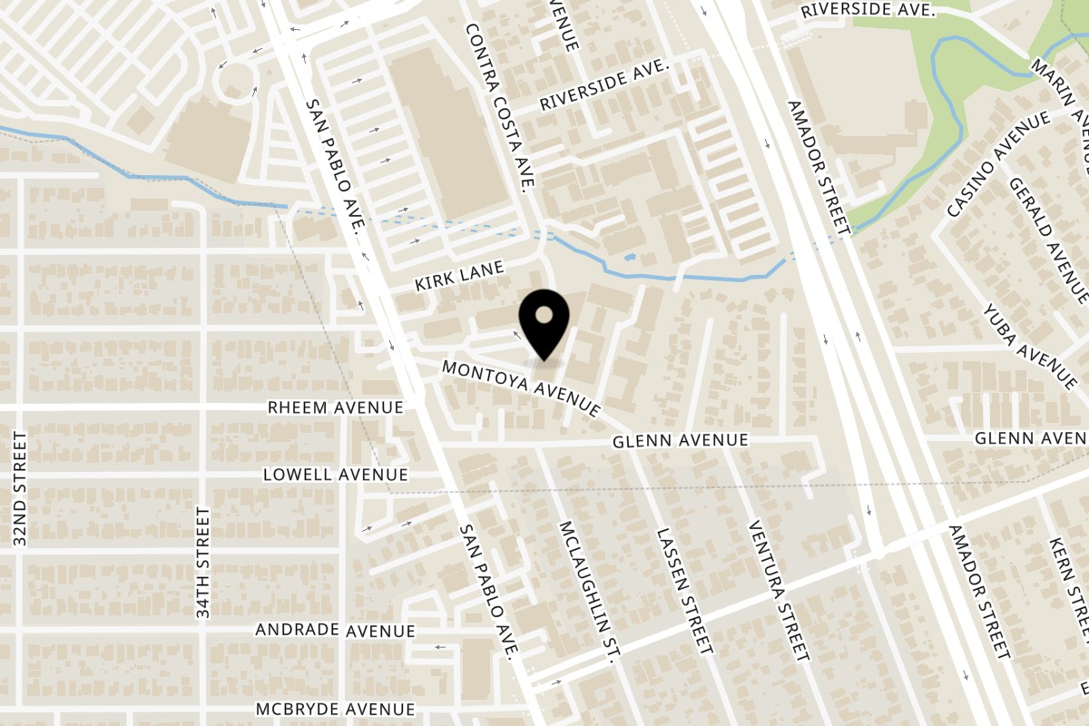 Map showing the location of Yemen Cafe & Restaurant on 13112 San Pablo Ave Unit b in Richmond